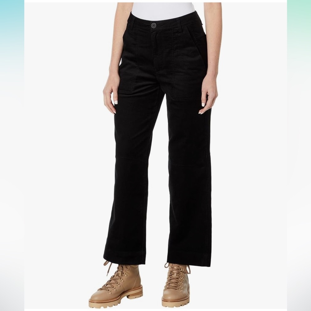 Kut from the Kloth charlotte black corduroy crop Pants
